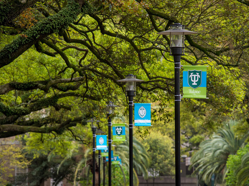 Tulane flags line McAlister